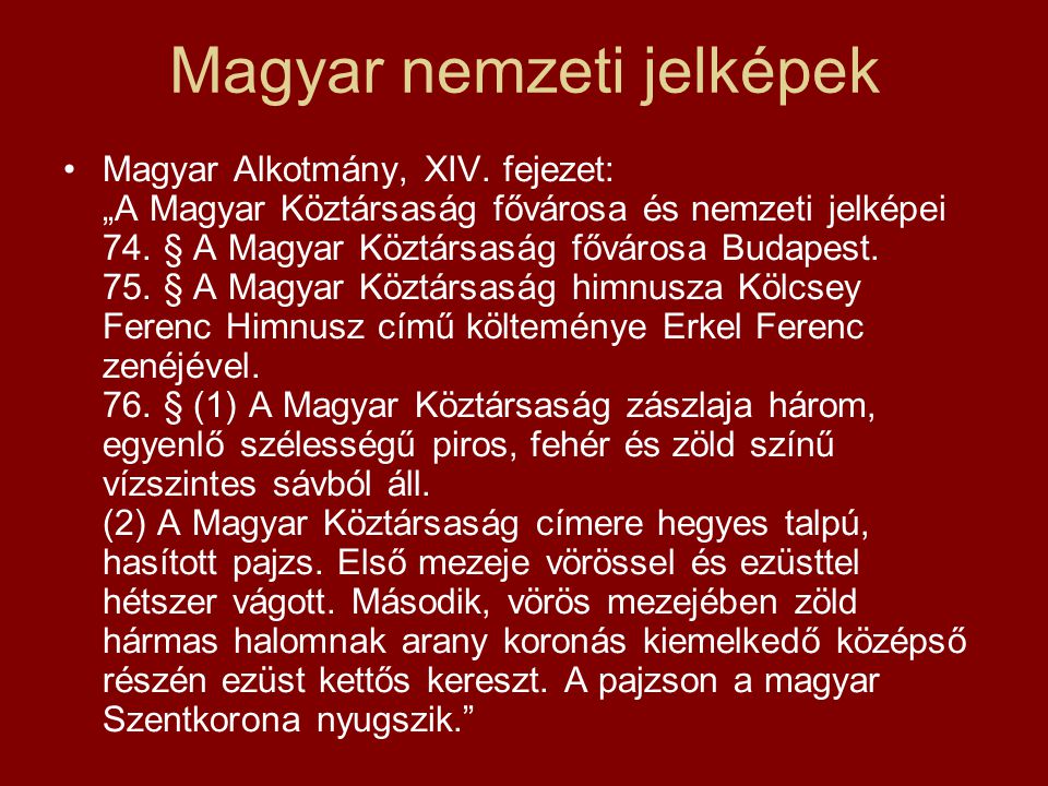 Magyar nemzeti jelképek