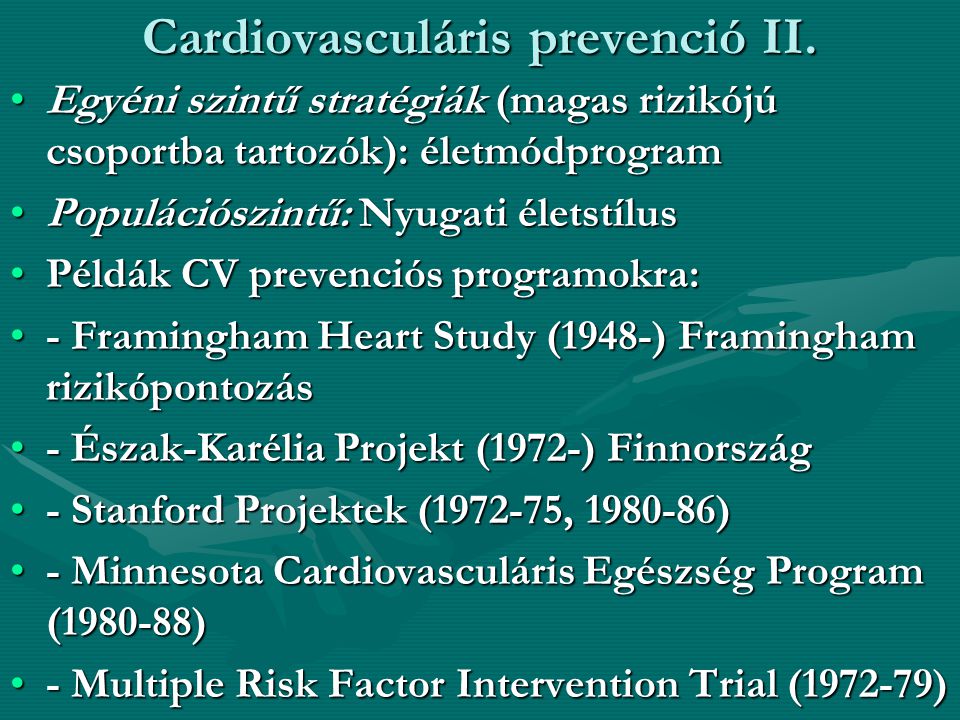 Cardiovasculáris prevenció II.