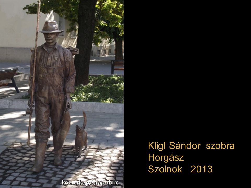 Kligl Sándor szobra Horgász Szolnok 2013