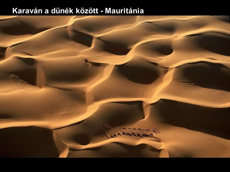 Karaván a dünék között - Mauritánia