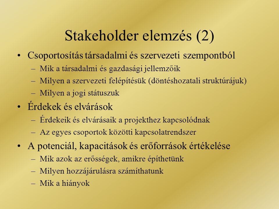 Stakeholder elemzés (2)