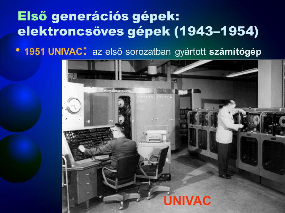 1951 UNIVAC: az első sorozatban gyártott számítógép