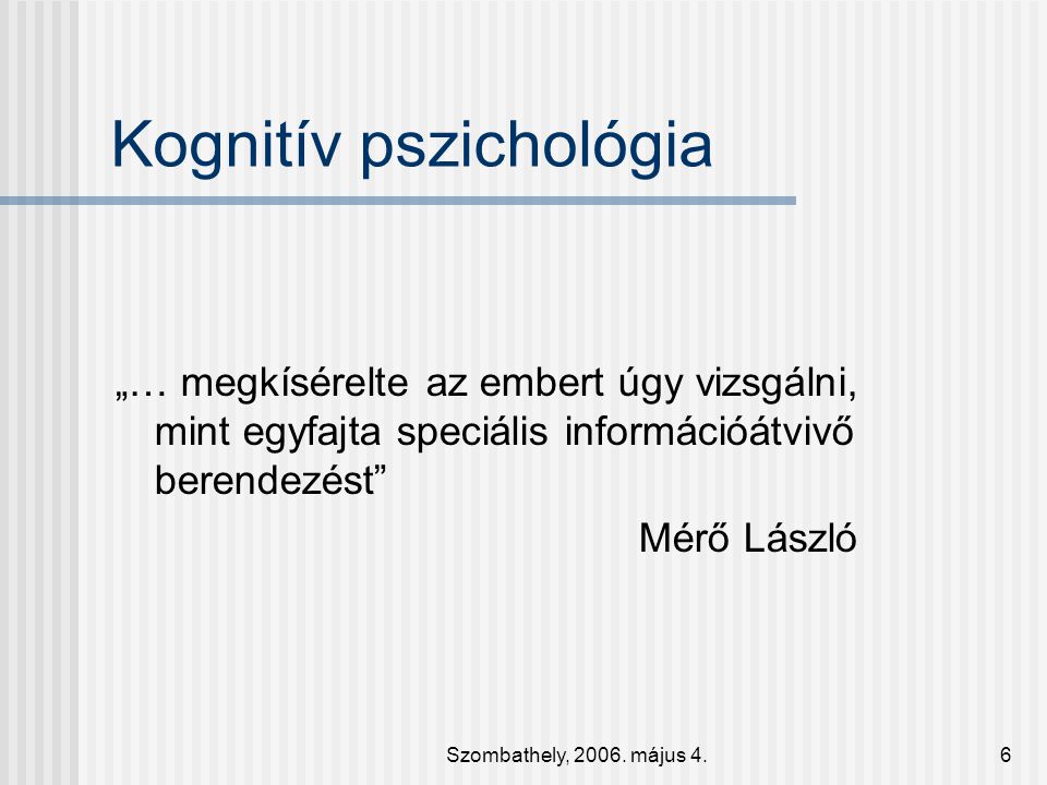 Kognitív pszichológia