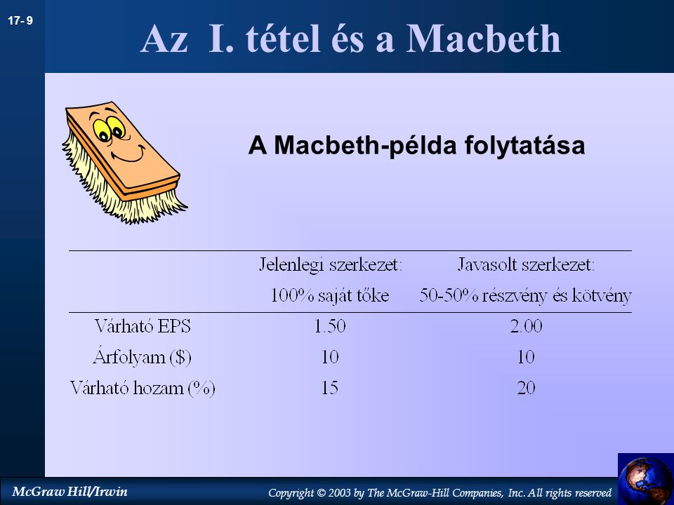 Az I. tétel és a Macbeth A Macbeth-példa folytatása