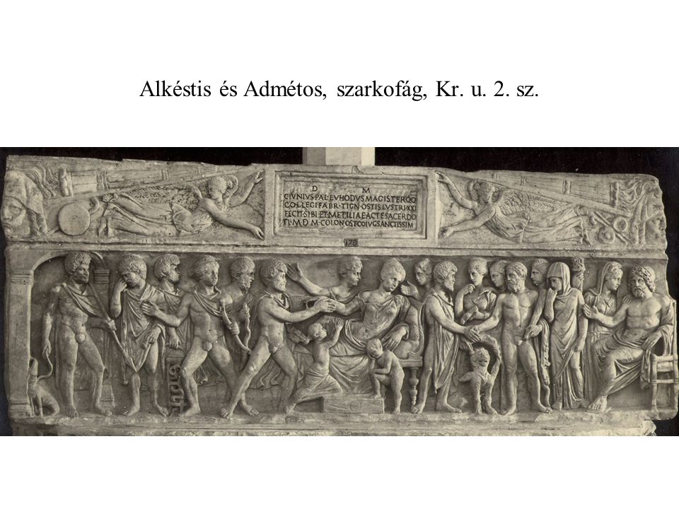 Alkéstis és Admétos, szarkofág, Kr. u. 2. sz.