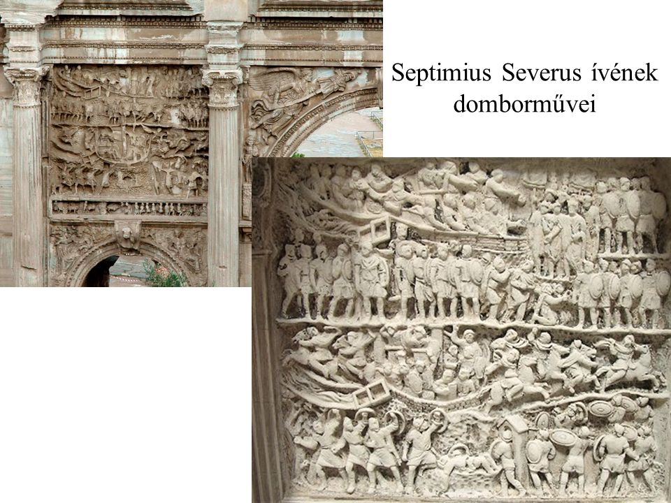 Septimius Severus ívének domborművei