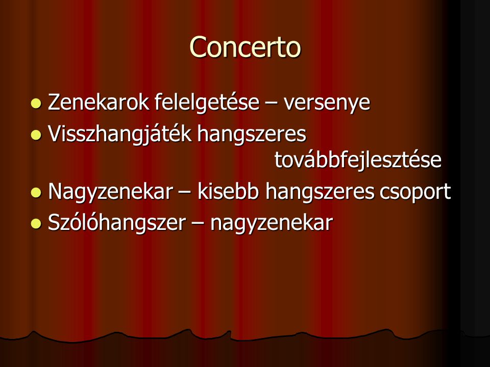 Concerto Zenekarok felelgetése – versenye