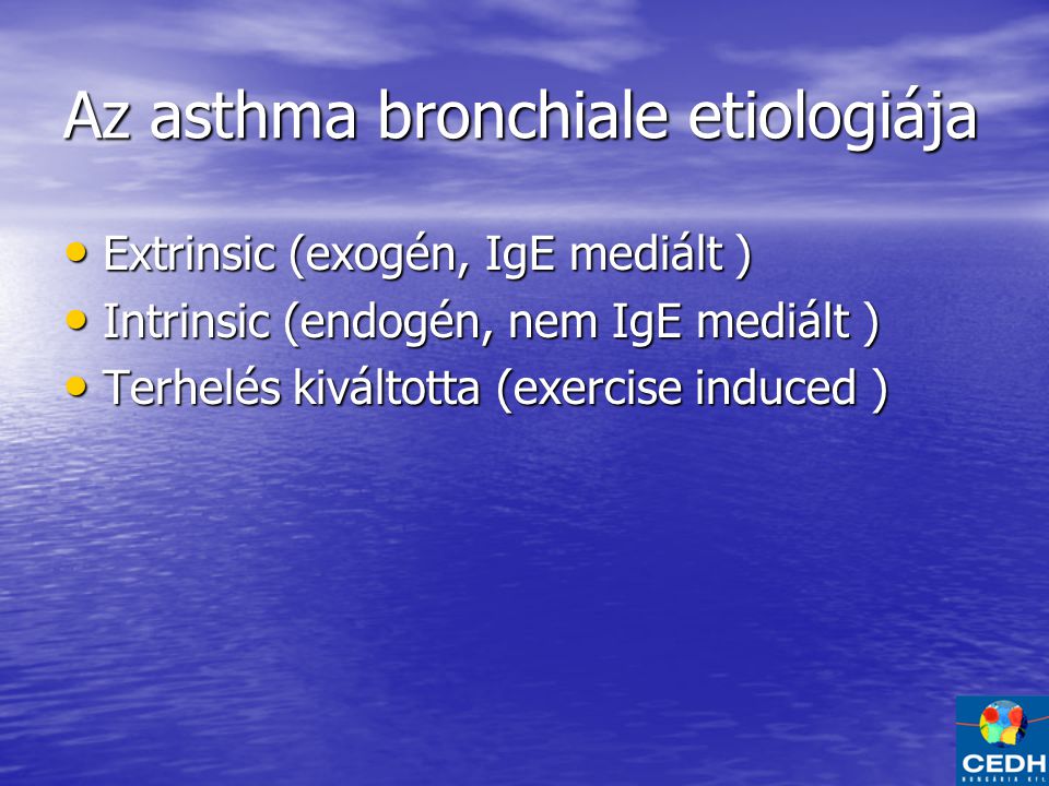Az asthma bronchiale etiologiája