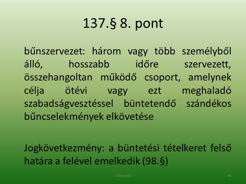 137.§ 8. pont