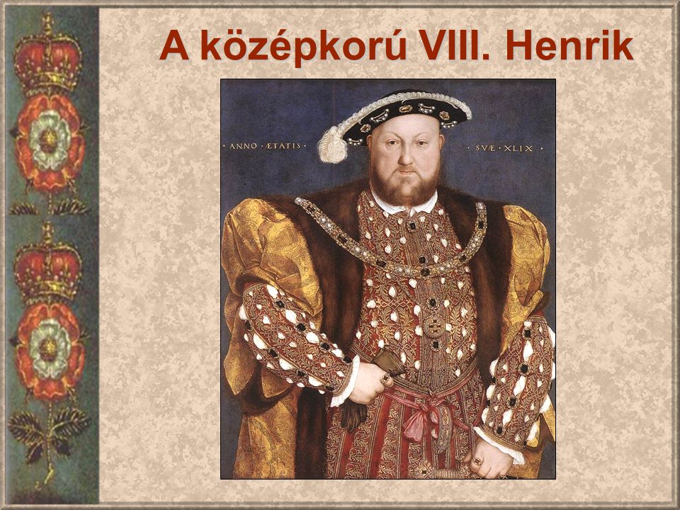 A középkorú VIII. Henrik