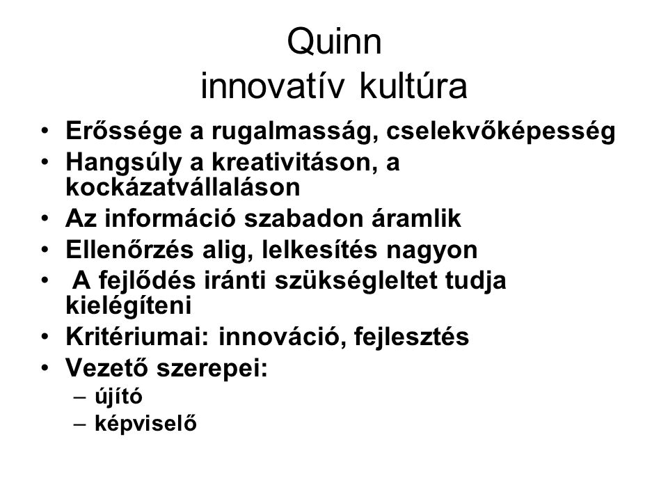 Quinn innovatív kultúra