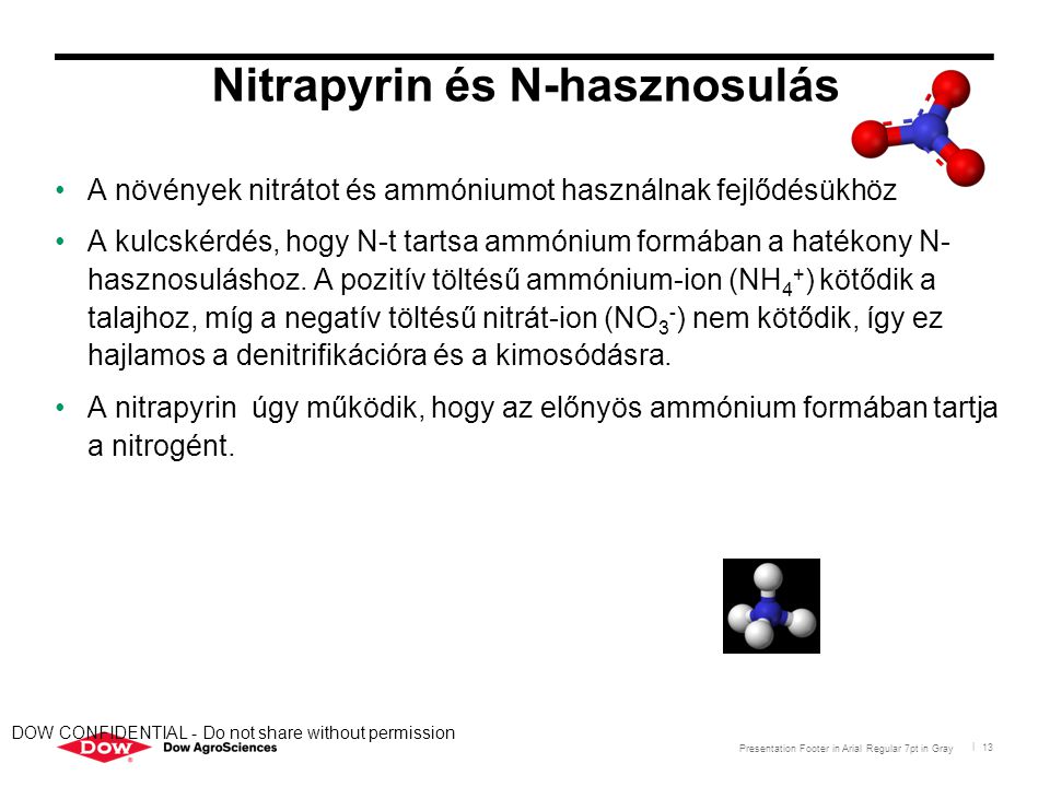 Nitrapyrin és N-hasznosulás