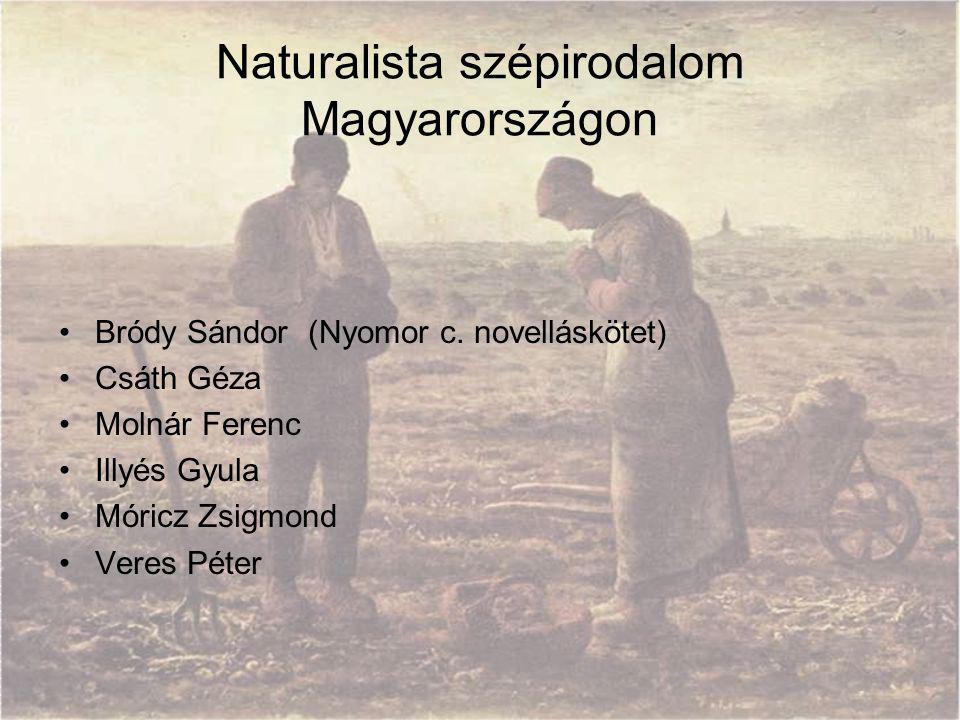 Naturalista szépirodalom Magyarországon