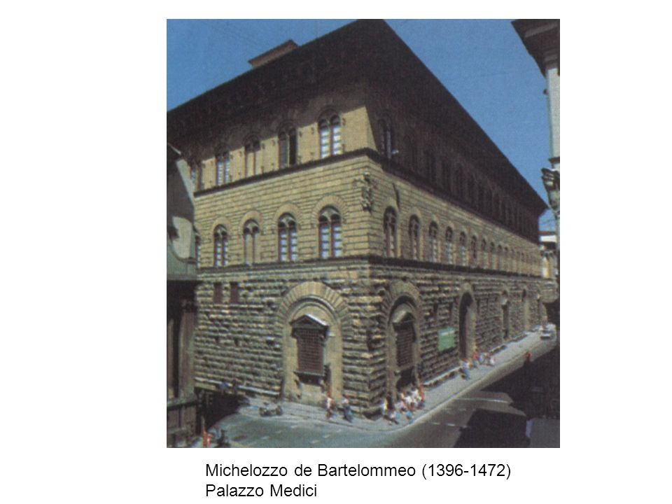 Michelozzo de Bartelommeo ( ) Palazzo Medici