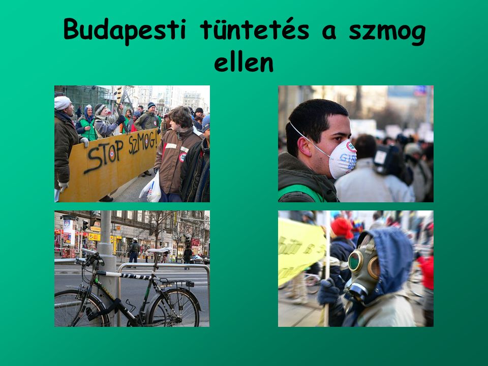 Budapesti tüntetés a szmog ellen