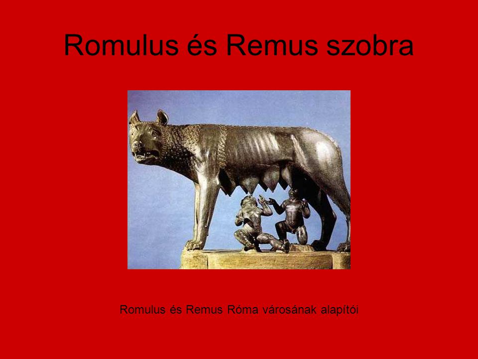 Romulus és Remus szobra
