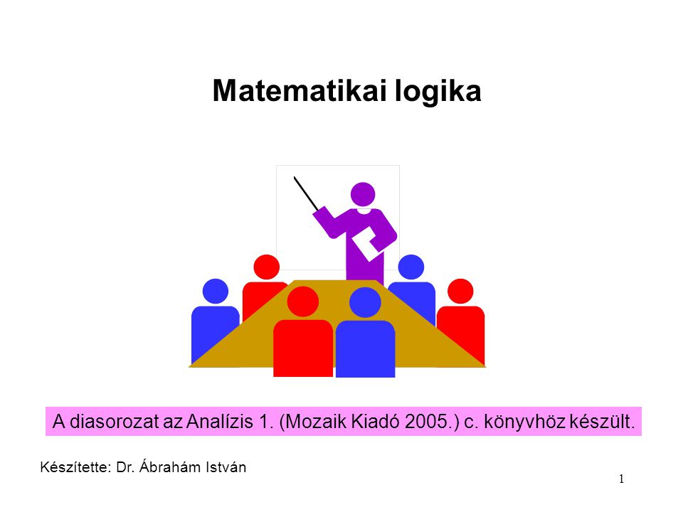 Matematikai logika A diasorozat az Analízis 1. (Mozaik Kiadó 2005.) c.