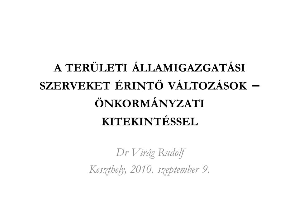 Dr Virág Rudolf Keszthely, szeptember 9.