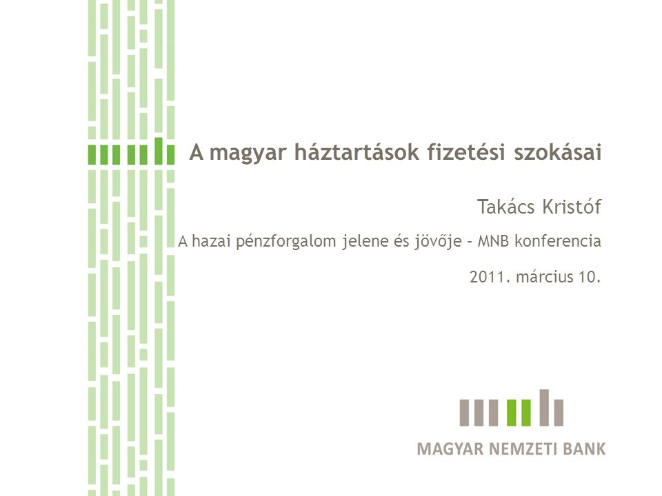 A magyar háztartások fizetési szokásai