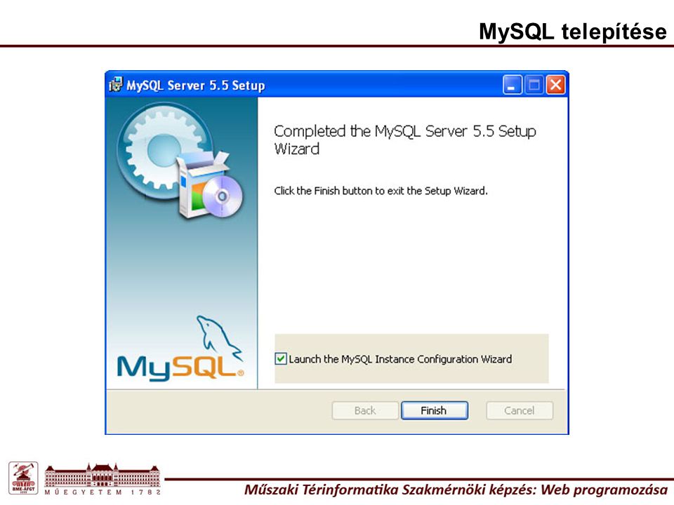 MySQL telepítése