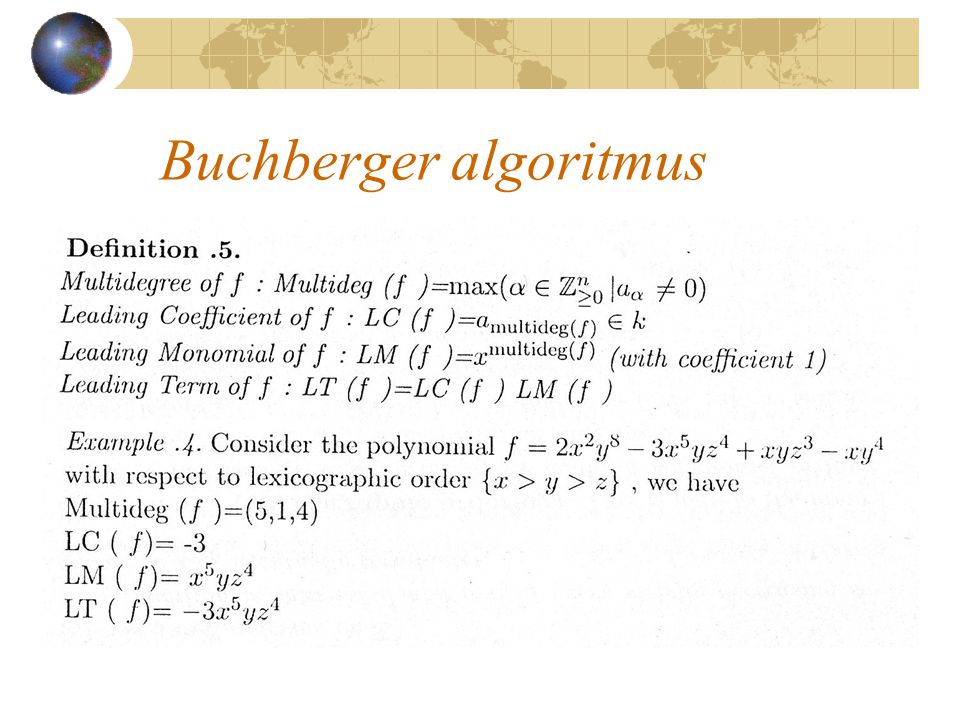 Buchberger algoritmus