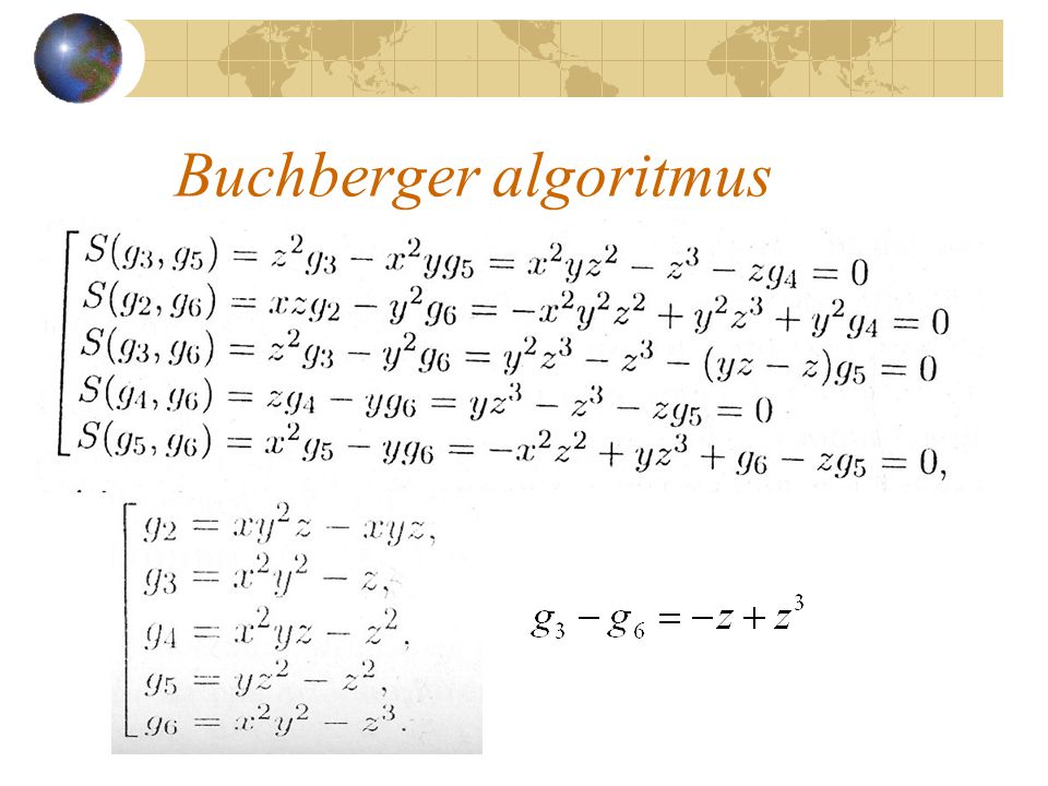 Buchberger algoritmus