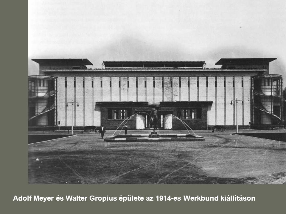 Adolf Meyer és Walter Gropius épülete az 1914-es Werkbund kiállításon