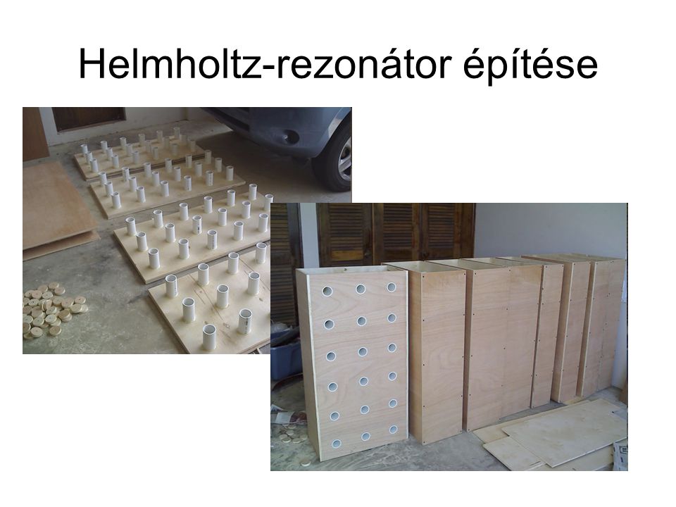 Helmholtz-rezonátor építése
