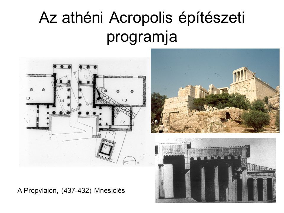 Az athéni Acropolis építészeti programja