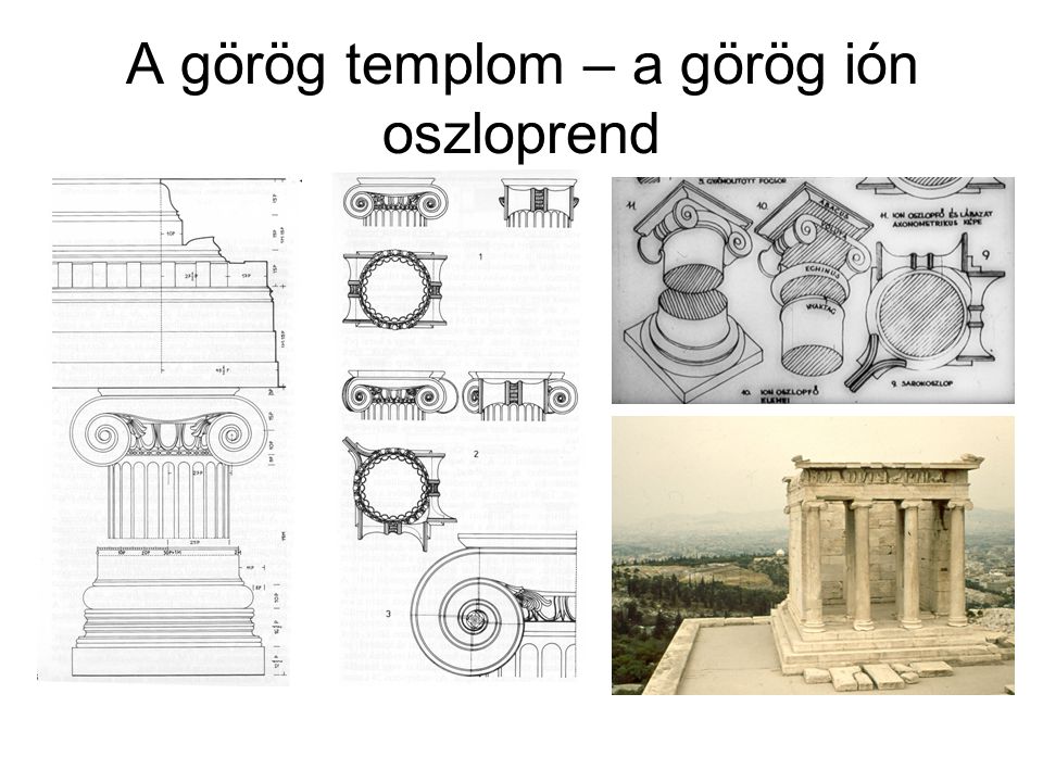 A görög templom – a görög ión oszloprend