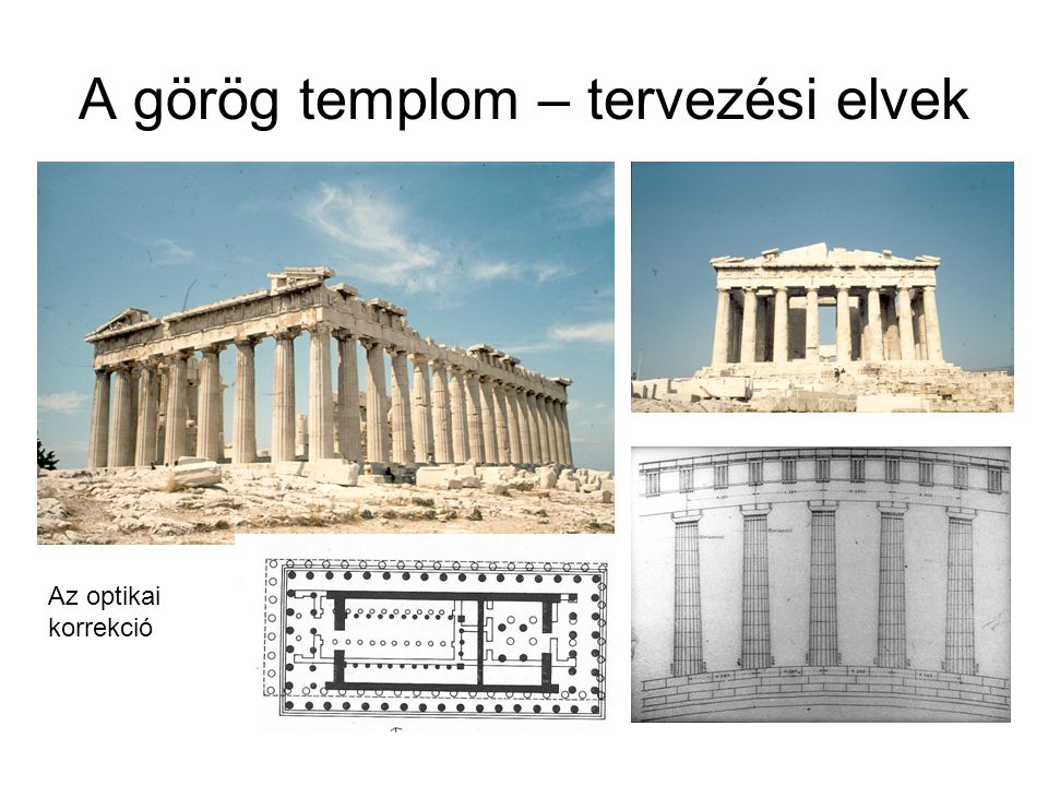 A görög templom – tervezési elvek