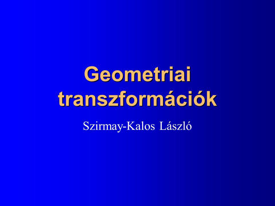 Geometriai transzformációk