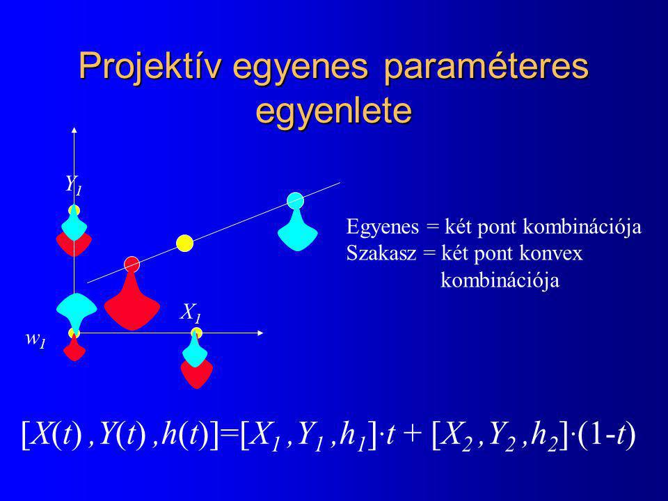 Projektív egyenes paraméteres egyenlete
