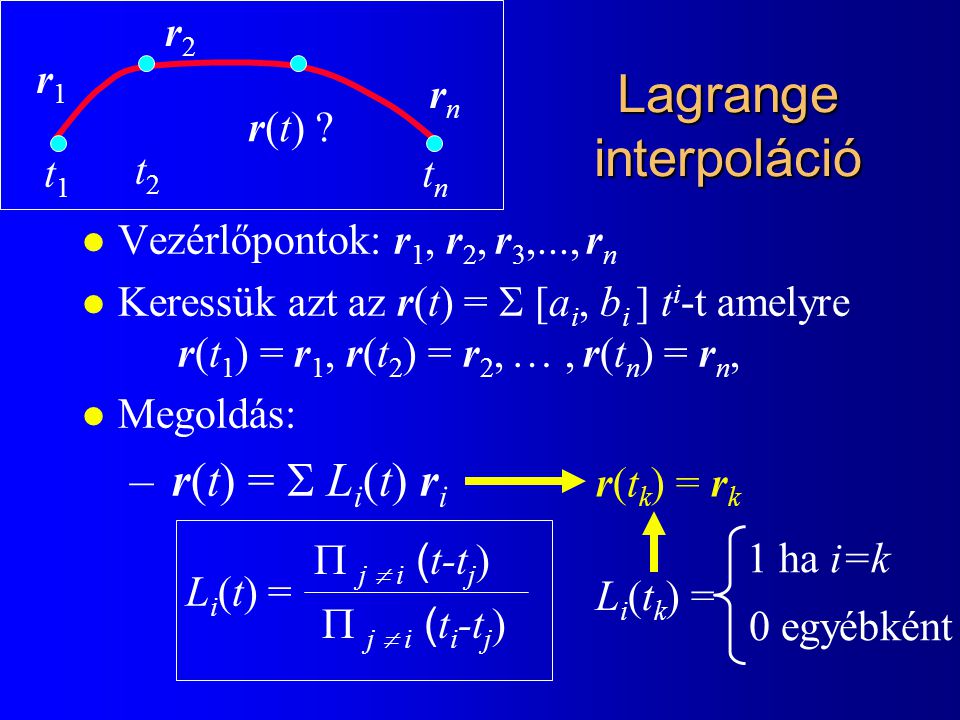 Lagrange interpoláció
