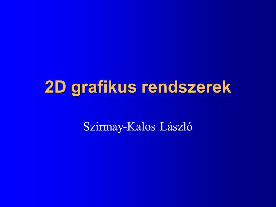 2D grafikus rendszerek Szirmay-Kalos László