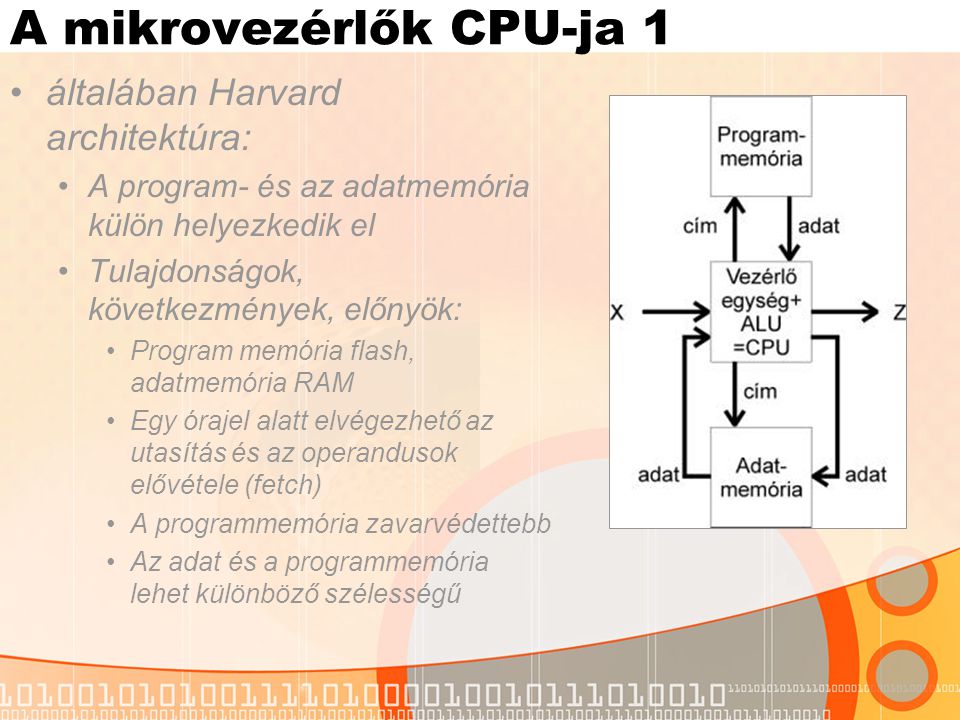 A mikrovezérlők CPU-ja 1