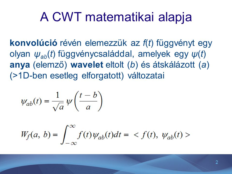 A CWT matematikai alapja