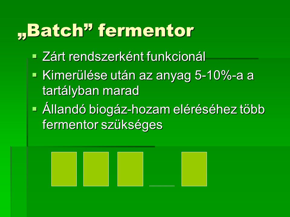 „Batch fermentor Zárt rendszerként funkcionál