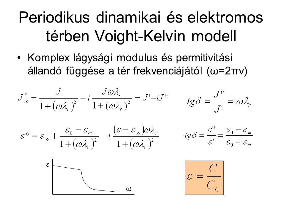 Periodikus dinamikai és elektromos térben Voight-Kelvin modell