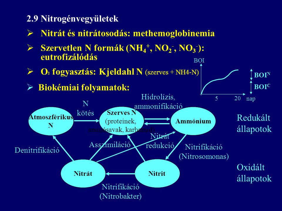 Nitrát és nitrátosodás: methemoglobinemia