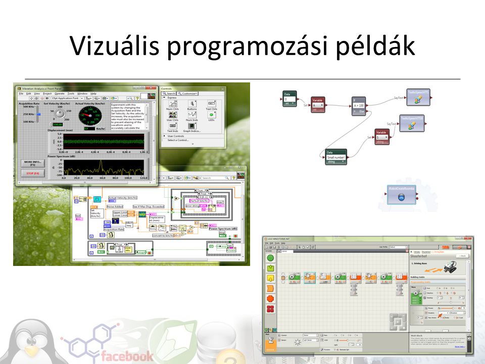 Vizuális programozási példák