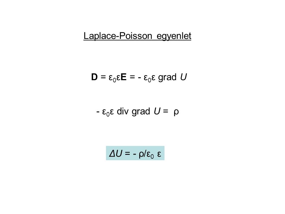 Laplace-Poisson egyenlet