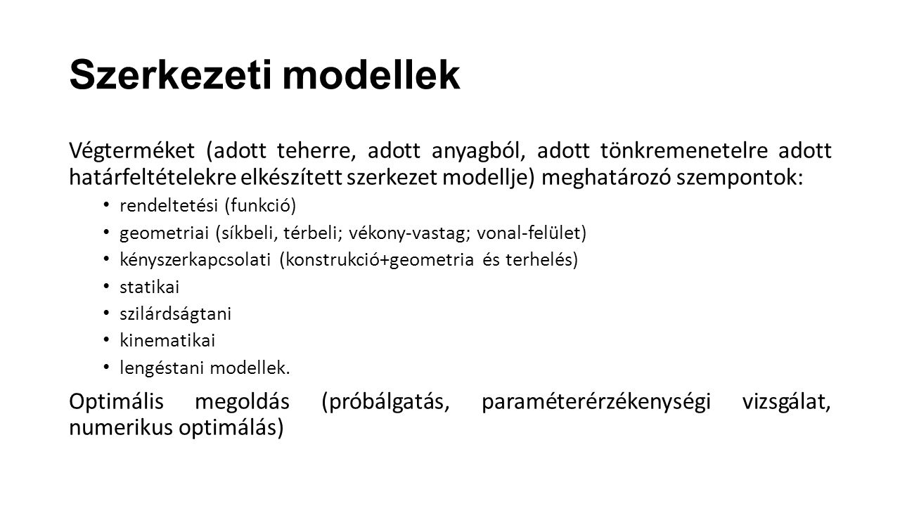 Szerkezeti modellek