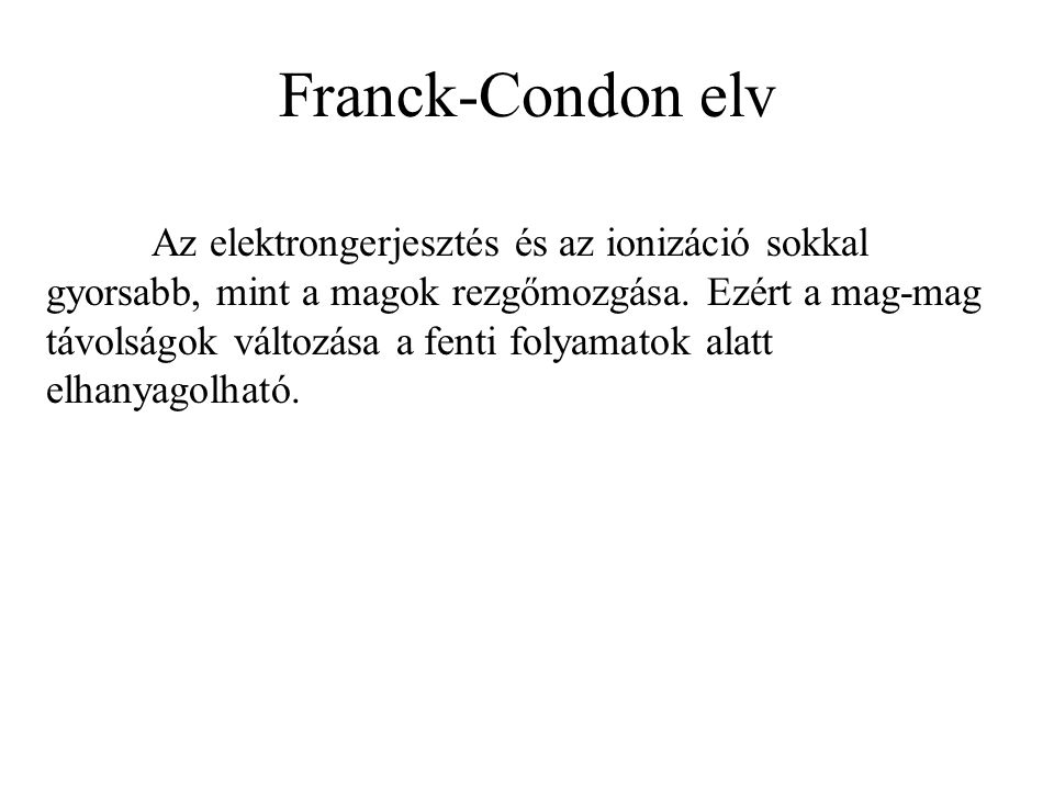Franck-Condon elv