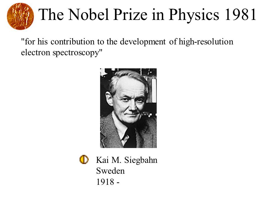 The Nobel Prize in Physics 1981