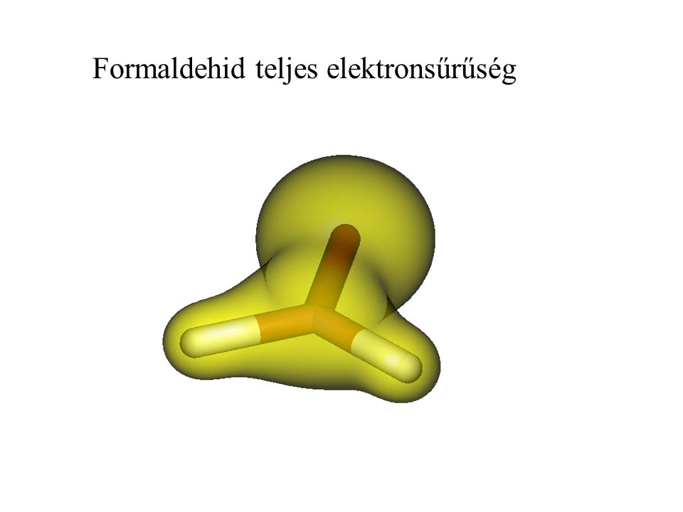 Formaldehid teljes elektronsűrűség