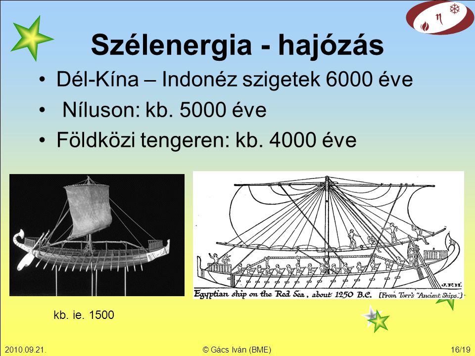 Szélenergia - hajózás Dél-Kína – Indonéz szigetek 6000 éve