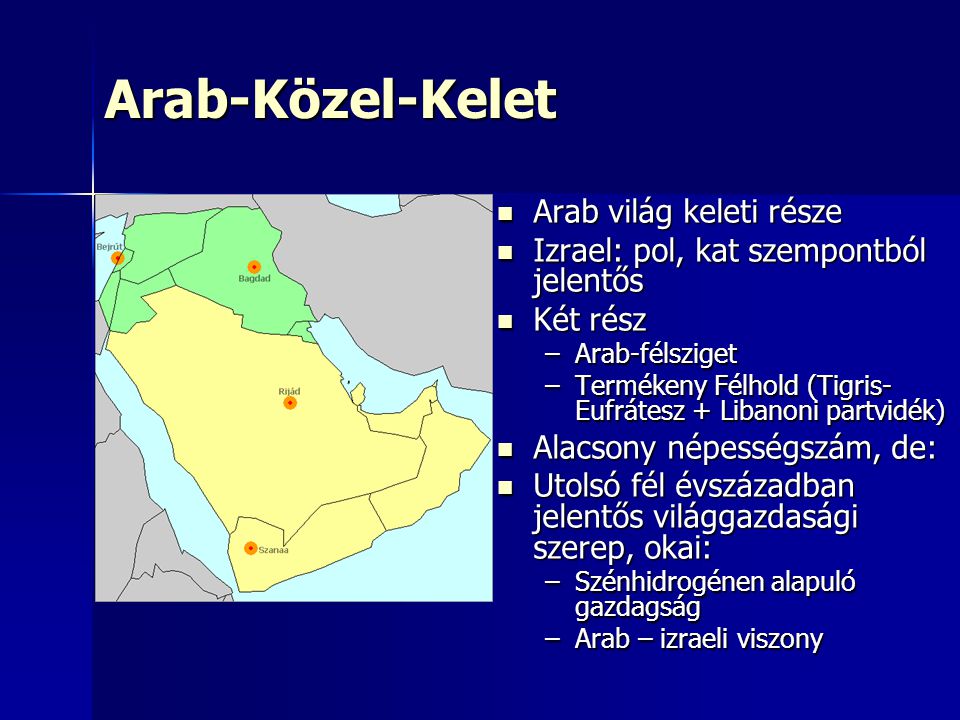 Arab-Közel-Kelet Arab világ keleti része