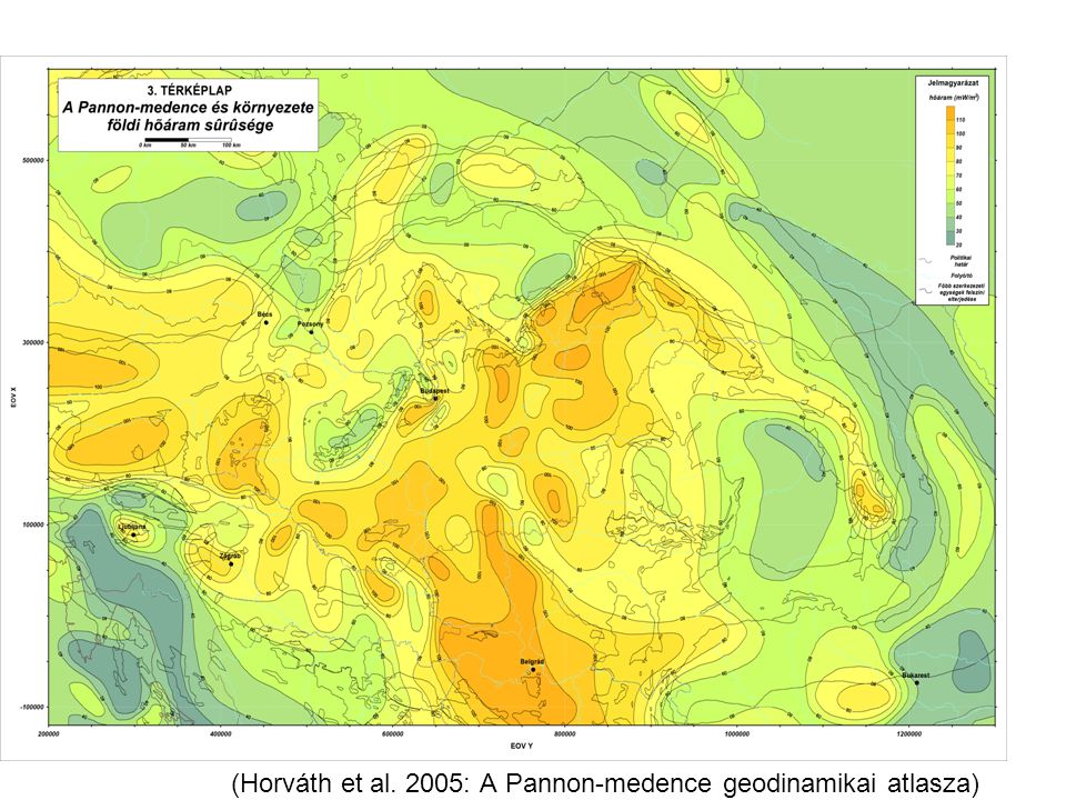 (Horváth et al. 2005: A Pannon-medence geodinamikai atlasza)