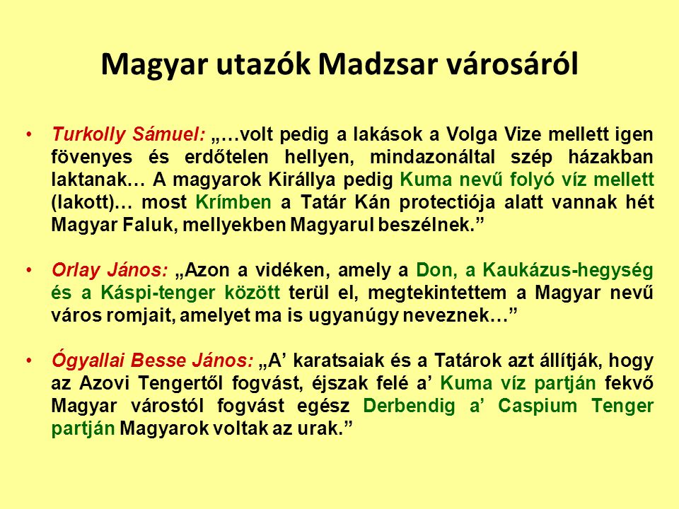 Magyar utazók Madzsar városáról
